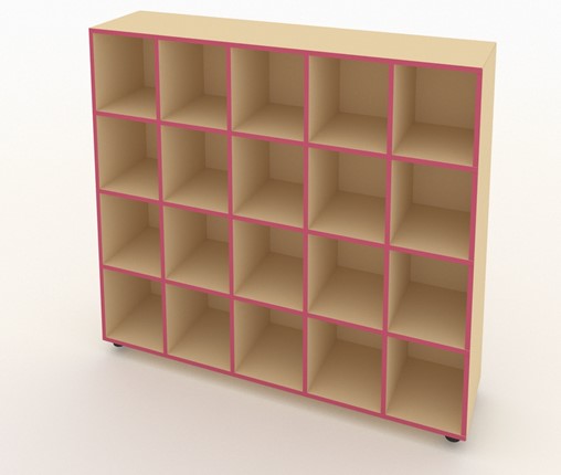 Шкаф для горшков ШГН-20 кромка розовая в Салехарде - изображение