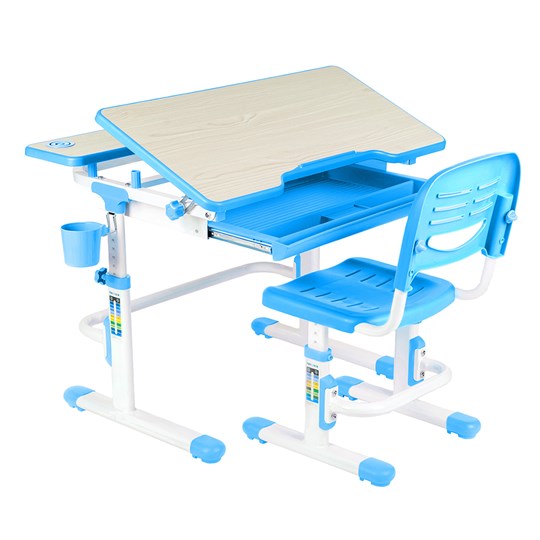 Растущая парта + стул Lavoro Blue в Губкинском - изображение 2
