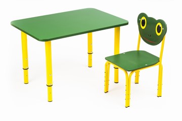 Растущий стол Кузя (Зеленый, Желтый) в Салехарде - предосмотр 1