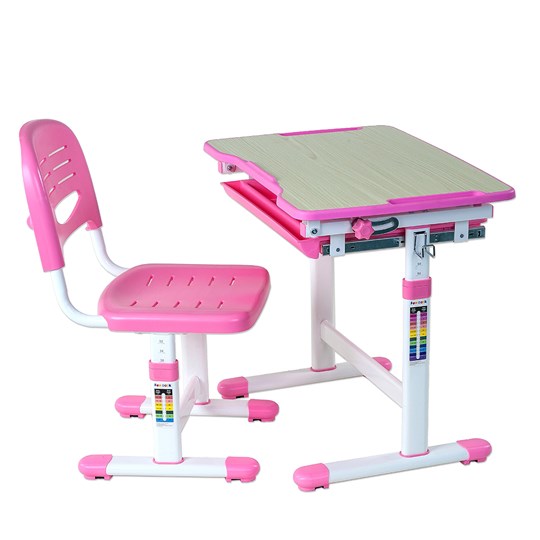 Парта растущая + стул Piccolino Pink в Тарко-Сале - изображение 1
