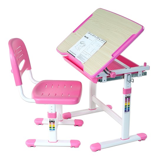 Парта растущая + стул Piccolino Pink в Губкинском - изображение 3