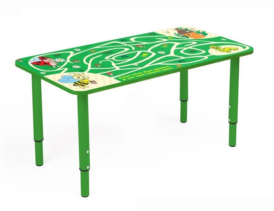 Растущий стол Насекомые (Бежевый,Зеленый) в Салехарде - изображение
