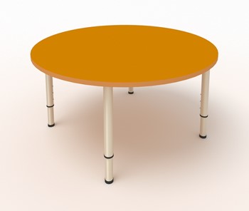 Детский стол круглый ЛДСП Оранжевый в Лабытнанги