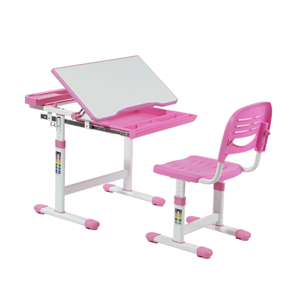Стол растущий и стул Cantare Pink в Муравленко - изображение