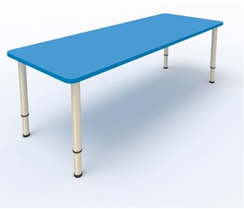 Стол детский 2-местный  (по одну сторону столешн.) СДО-2 (0-3) синий в Лабытнанги