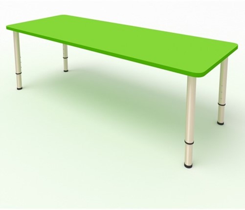 Стол для детей 2-местный  (по одну сторону столешн.) СДО-2 (0-3) зеленый (МДФ) в Надыме - изображение