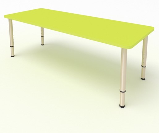 Детский стол 2-местный  (по одну сторону столешн.) СДО-3 (0-3) желтый (МДФ) в Надыме - изображение