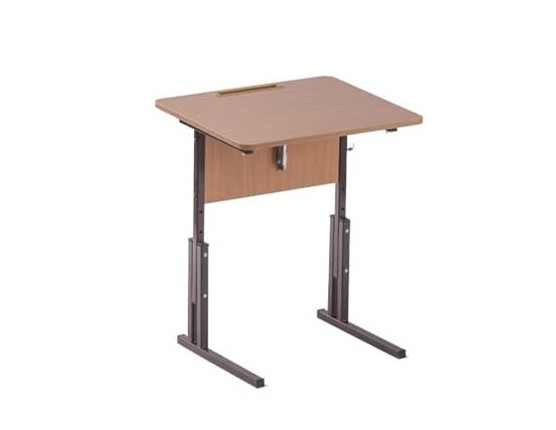 Детский стол 1-местный регулируемый по высоте и наклону Классик 3-5, ЛДСП Бук/Коричневый в Лабытнанги - изображение