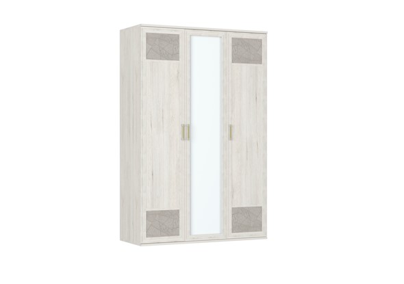 Шкаф трехстворчатый Kantri, 2 двери, 1 зеркало, (К-ШО-03 2г/1зр) в Салехарде - изображение