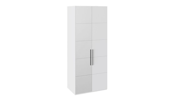 Шкаф Наоми с 1 зеркальной левой дверью, цвет Белый глянец СМ-208.07.04 L в Лабытнанги - изображение