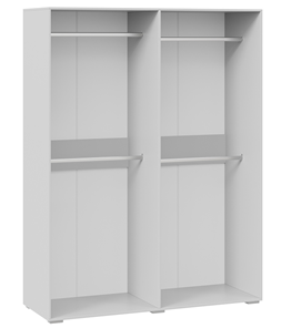 4-створчатый шкаф с зеркалом Нео (Белый) в Салехарде - предосмотр 1