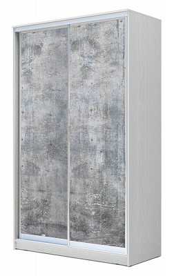 Шкаф 2-х дверный Хит-24-4-14-77-22, 2400х1362х420, Бетон Белый в Салехарде - изображение