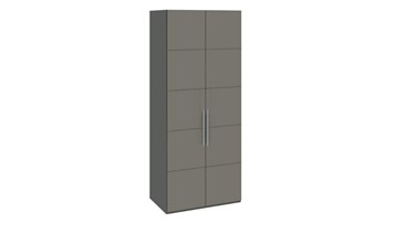 Шкаф распашной Наоми с 2-мя дверями, цвет Фон серый, Джут  СМ-208.07.03 в Тарко-Сале