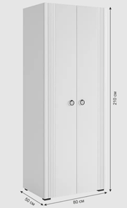 Шкаф двухдверный Ева 102.01 (белое дерево/белый матовый) в Салехарде - предосмотр 8