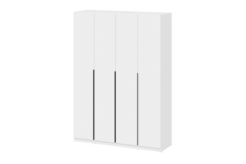 Четырехстворчатый шкаф ШК 5 (1600) Белый текстурный в Ноябрьске