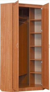 Шкаф 401 угловой со штангой, цвет Венге в Салехарде - предосмотр 1