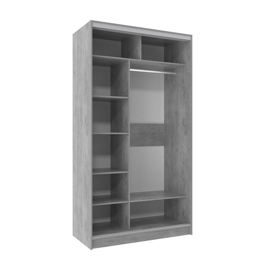 Шкаф 2-х створчатый 1350 Домашний ЛДСП/ЛДСП, Atelier светлый в Салехарде - изображение 1