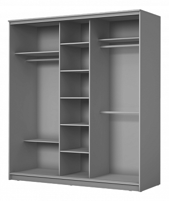 Шкаф 3-х створчатый Хит-23-18-777-22, 2300х1770х620, Бетон Венге в Салехарде - изображение 1