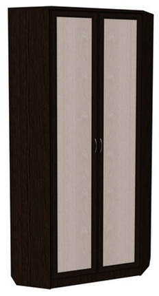 Шкаф 401 угловой со штангой, цвет Венге в Губкинском - изображение