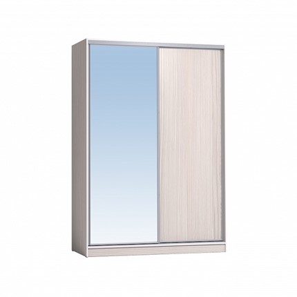Шкаф 1600 Домашний Зеркало/ЛДСП, Бодега светлый в Губкинском - изображение