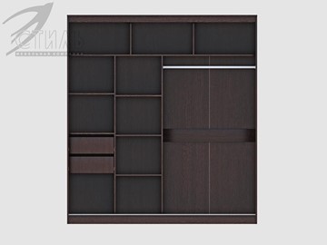 Шкаф 2-х створчатый Комфорт №12 2.0 с прямоугольными зеркалами в Лабытнанги - предосмотр 1