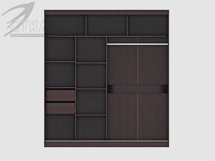 Шкаф 2-х створчатый Комфорт №12 2.0 с прямоугольными зеркалами в Лабытнанги - изображение 1