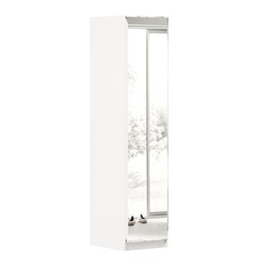 Распашной шкаф Айла с зеркалом ЛД 688.140.000, Белый, исполнение 1 в Ноябрьске - предосмотр