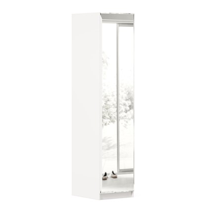 Распашной шкаф Айла с зеркалом ЛД 688.140.000, Белый, исполнение 1 в Ноябрьске - изображение