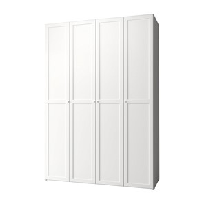 Распашной шкаф Харрис 60, белый + 4 фасад стандарт в Лабытнанги
