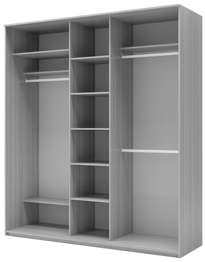 Шкаф 3-х дверный Хит-22-20-656-12, 2200х2014х620, пескоструй "Ромб" Дуб Млечный в Салехарде - изображение 1