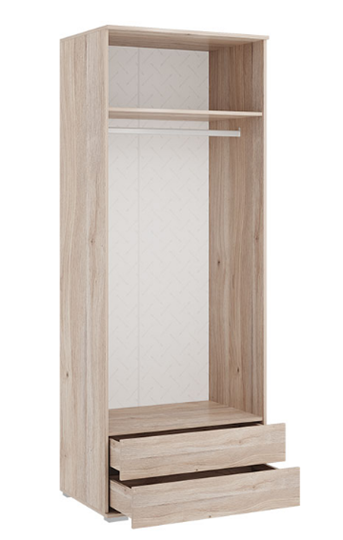Шкаф для одежды Лайк 55.01, дуб мария/галька в Салехарде - изображение 2