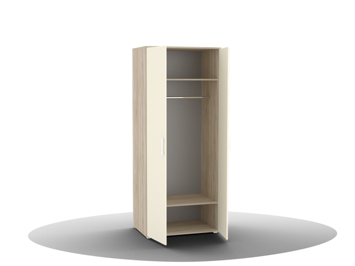 Шкаф для одежды Silvia, ШО-02 (г), цвет фасада слоновая кость в Салехарде - изображение 1