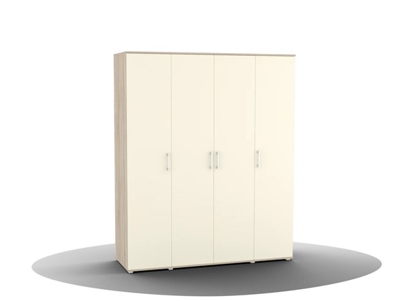 Шкаф распашной Silvia, ШО-04 (г), цвет фасада слоновая кость в Салехарде - изображение