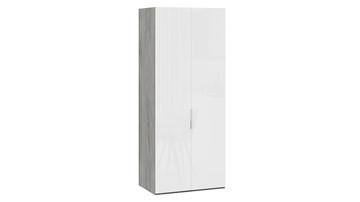 Шкаф для одежды Эмбер СМ-348.07.003 (Дуб Гамильтон/Белый глянец) в Лабытнанги
