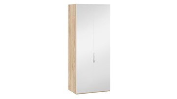 Шкаф для одежды Эмбер СМ-348.07.004 (Яблоня Беллуно/Белый глянец) в Губкинском