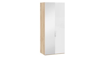 Шкаф для одежды Эмбер СМ-348.07.005 L (Яблоня Беллуно/Белый глянец) в Лабытнанги