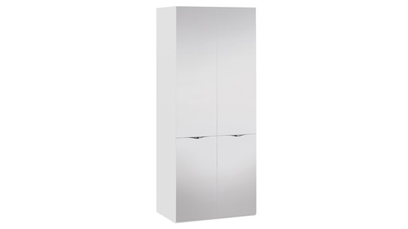 Двустворчатый шкаф Глосс СМ-308.07.212 (Белый глянец) в Салехарде - изображение