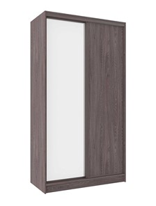 Шкаф 1200 Домашний Зеркало/ЛДСП, Ясень Анкор темный в Салехарде