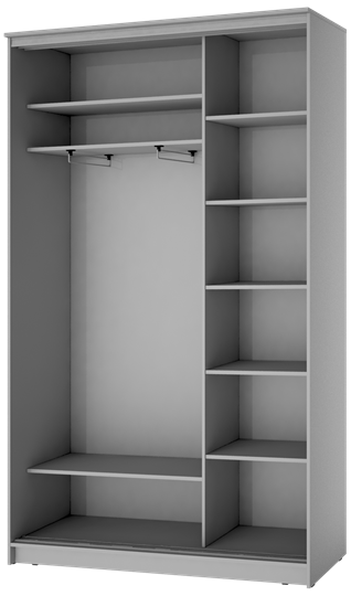 Шкаф 2-х дверный ХИТ 24-4-15-11 Белый в Салехарде - изображение 1