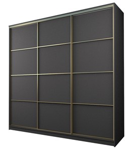 Шкаф 3-х дверный MAX МШ-27-6-27-111, Профиль Золото/Цвет Графит в Салехарде - предосмотр