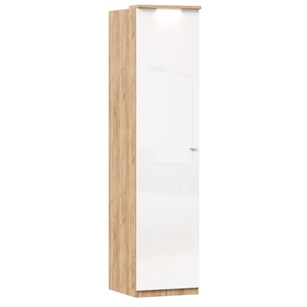 Шкаф одностворчатый Фиджи ЛД 659.224, белый в Салехарде - изображение