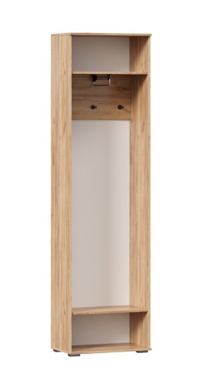 Шкаф одностворчатый Фиджи с декоративными накладками 659.300, Дуб Золотой/Антрацит в Губкинском - изображение 2