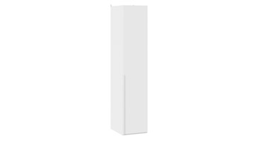 Шкаф одностворчатый Порто (580) СМ-393.07.001 (Белый жемчуг/Белый софт) в Салехарде
