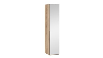 Шкаф для белья с 1 зеркальной дверью Порто (580) СМ-393.07.002 (Яблоня Беллуно/Графит) в Салехарде - предосмотр