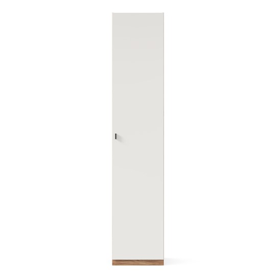 Одностворчатый шкаф Бари Дуб Золотой/Белый ЛД 698.170 в Салехарде - изображение 1
