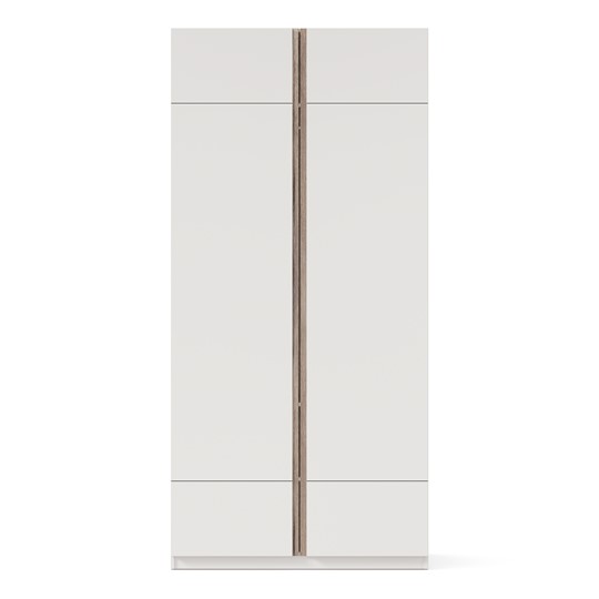 Двухстворчатый шкаф Лайт ЛД 412.090.000, Белый в Салехарде - изображение 3