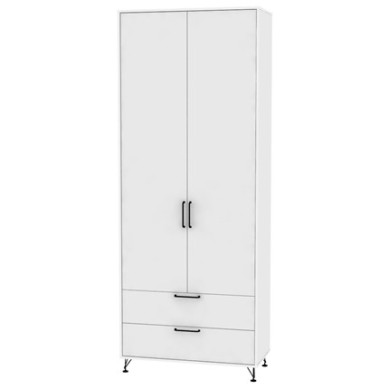 Распашной шкаф Лофт H55, Белый в Лабытнанги - изображение