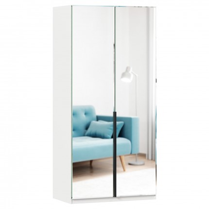 Шкаф Норд ЛД 677.070.000.009 с двумя зеркалами, Белый в Тарко-Сале - изображение