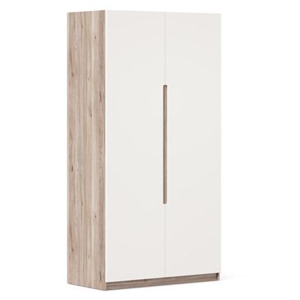 Шкаф 2х-дверный Стефания ЛД 413.020.000, Дуб Маувелла PR/Белый в Салехарде - изображение