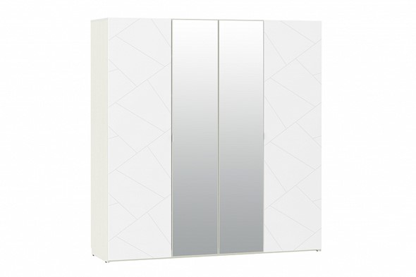 Распашной шкаф Summit НМ 011.45 Меренга/Белый текстурный в Салехарде - изображение